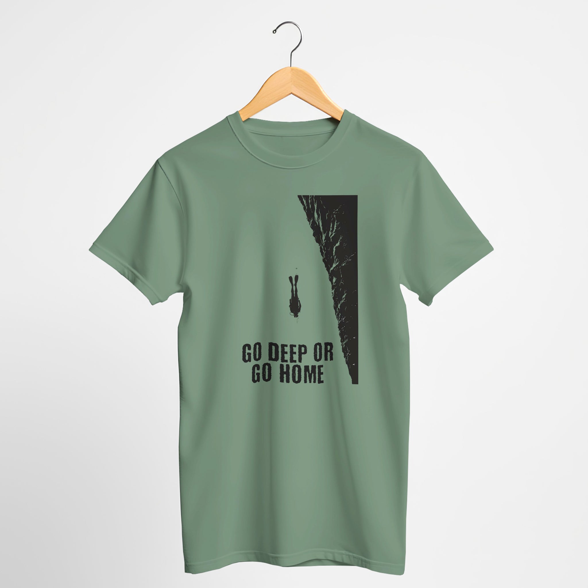 Go Deep Or Go Home Scuba Diving T-Shirt