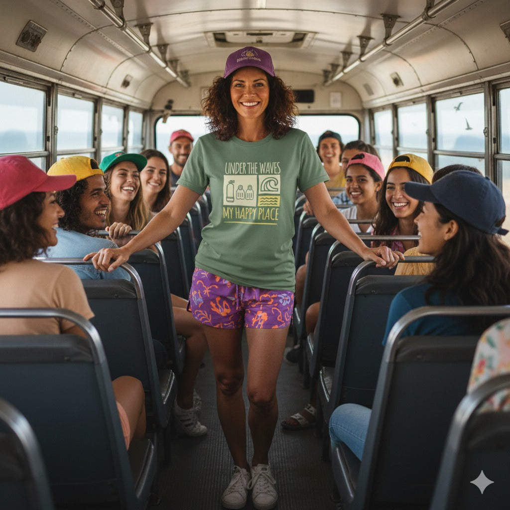 Under The Waves, My Happy Place Scuba T-Shirt