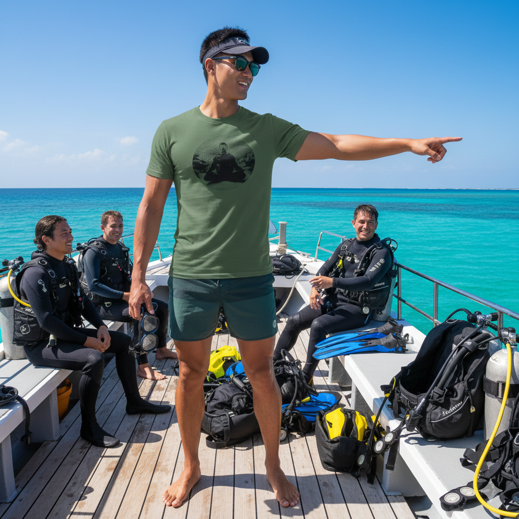 Abstract Scuba Meditation T-Shirt