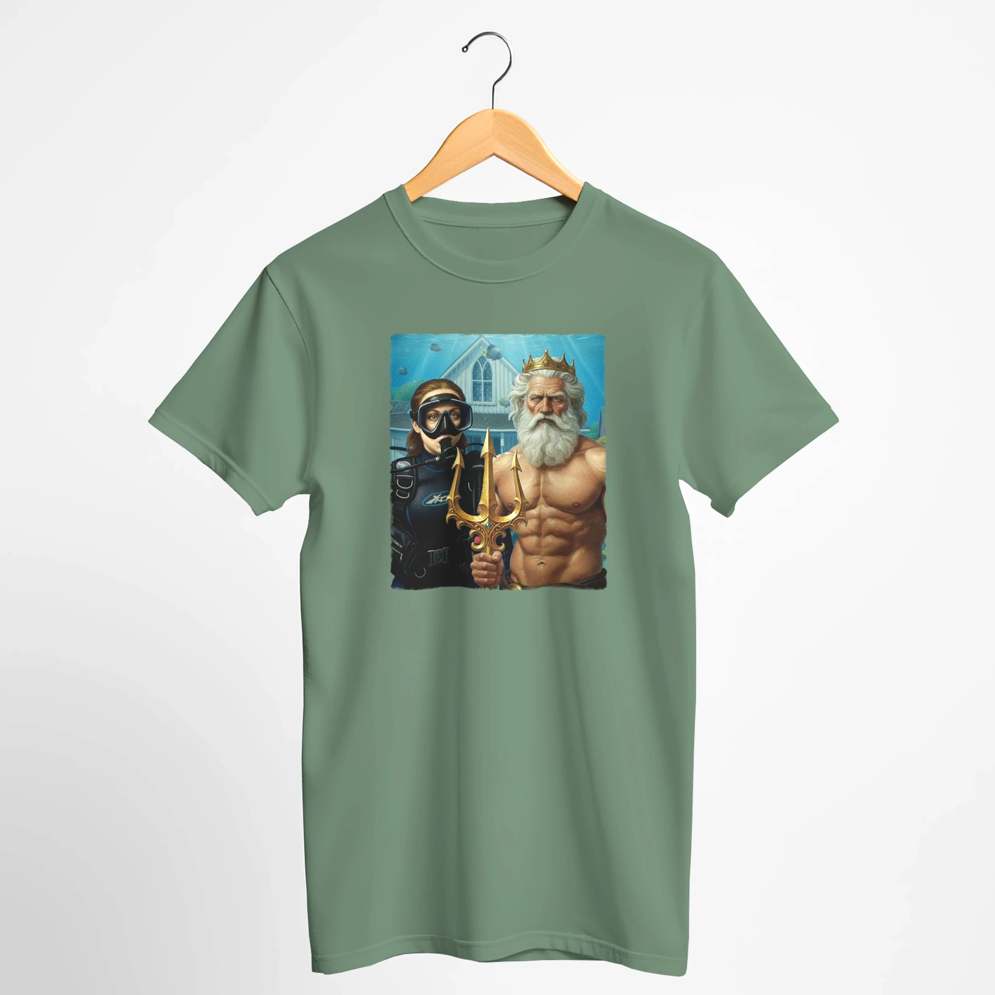 Underwater American Gothic Scuba T-Shirt