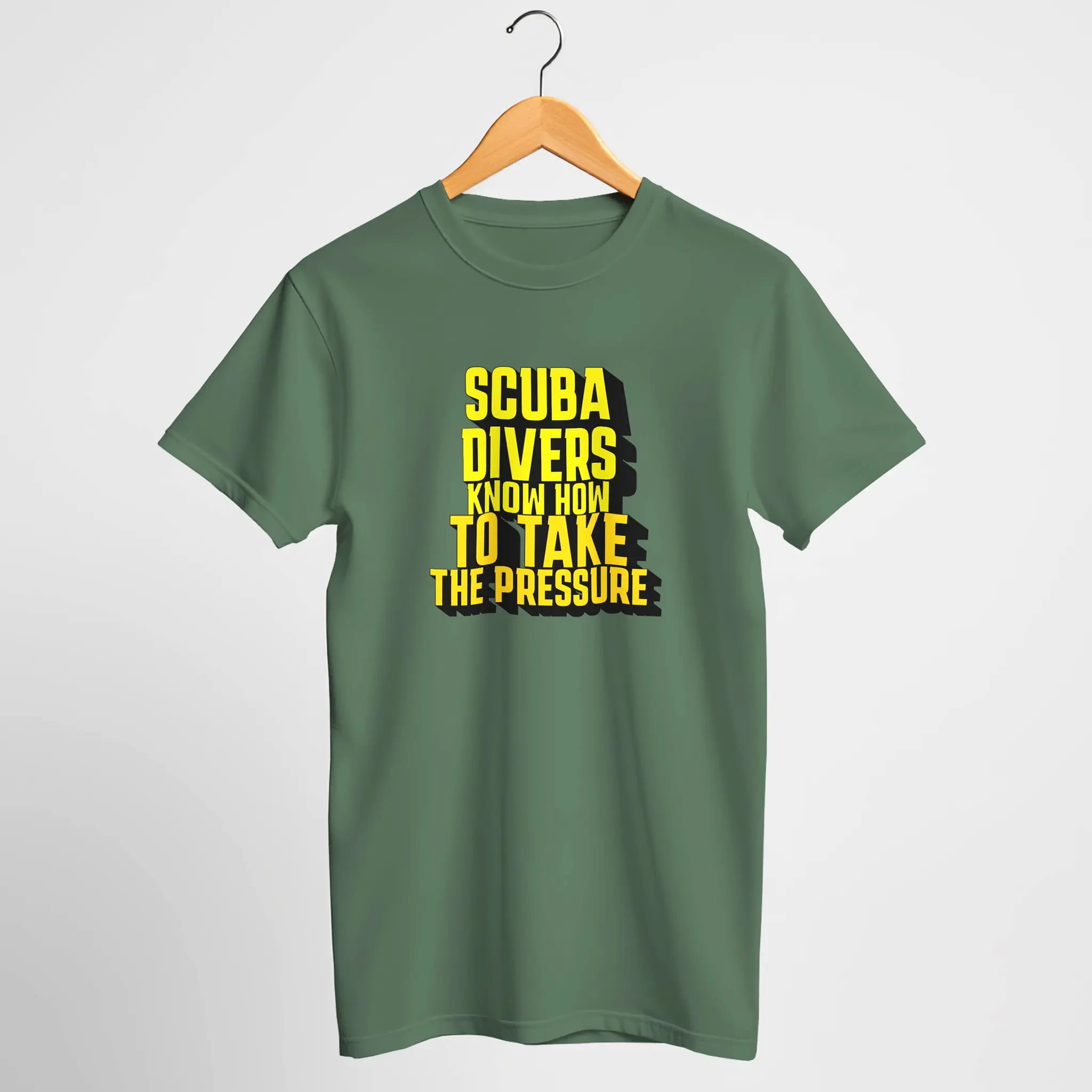 Scuba Divers Know How To Take The Pressure" T-Shirt