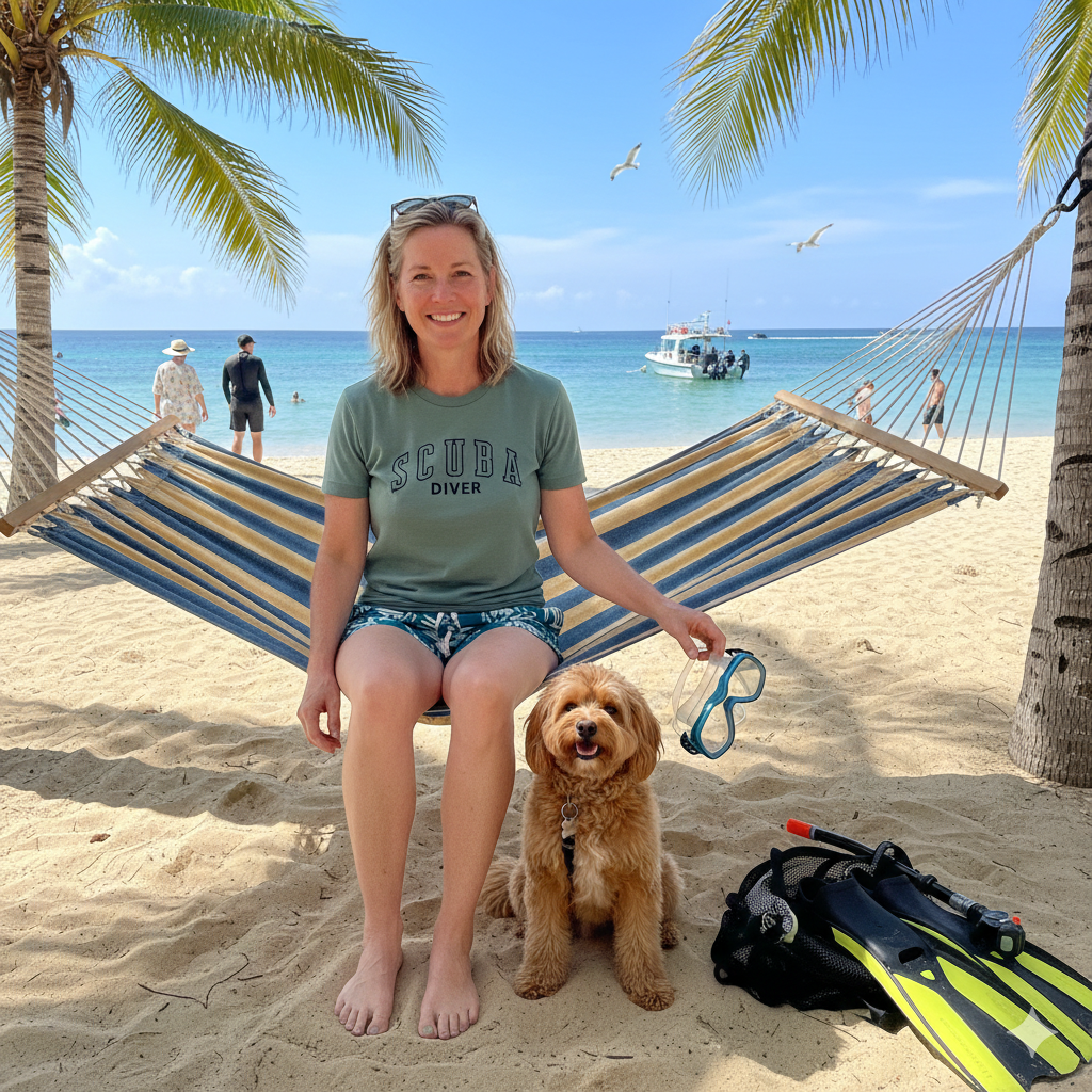 Classic SCUBA DIVER College Font T-Shirt