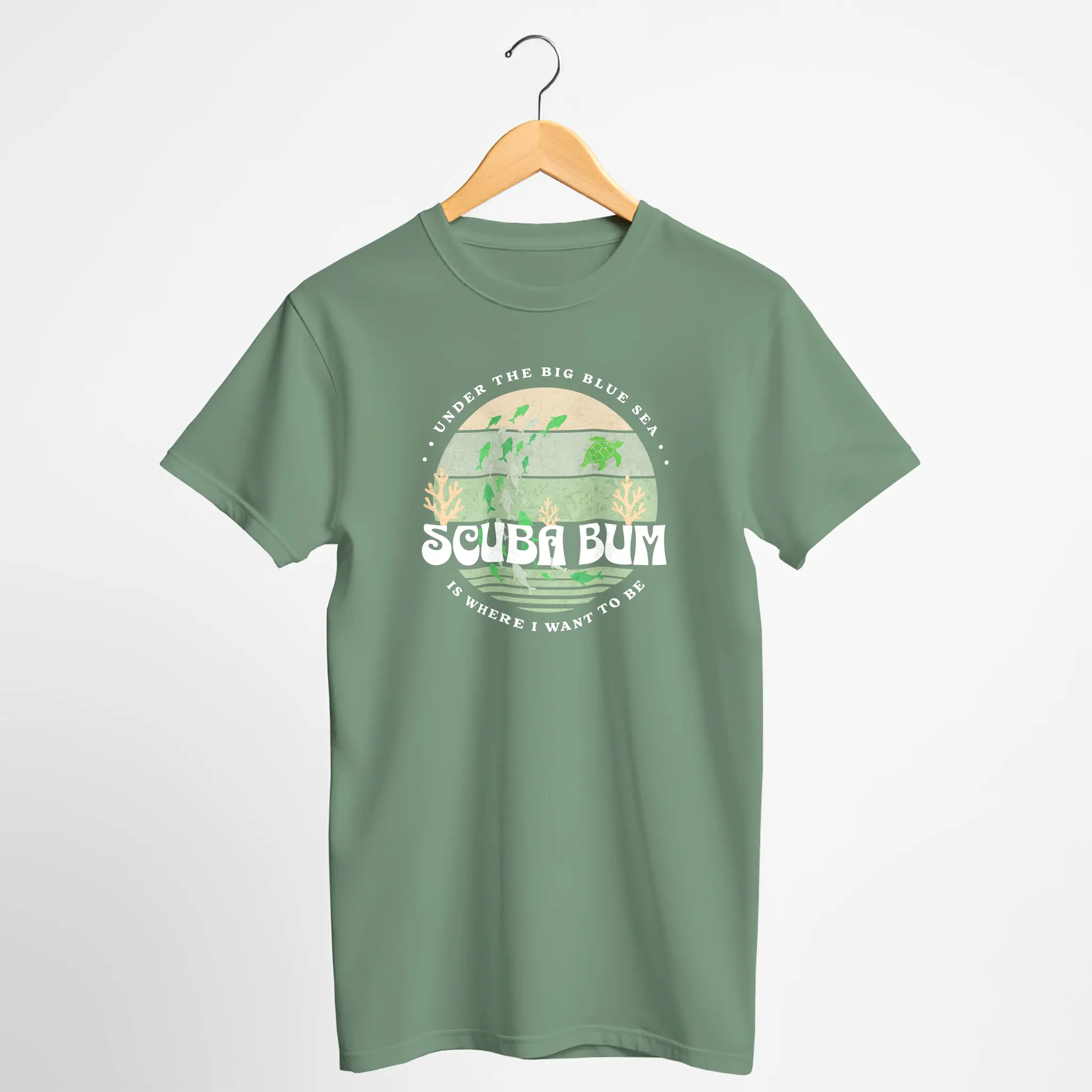 Scuba Bum Vintage Sunset Tee Shirt - Version 1