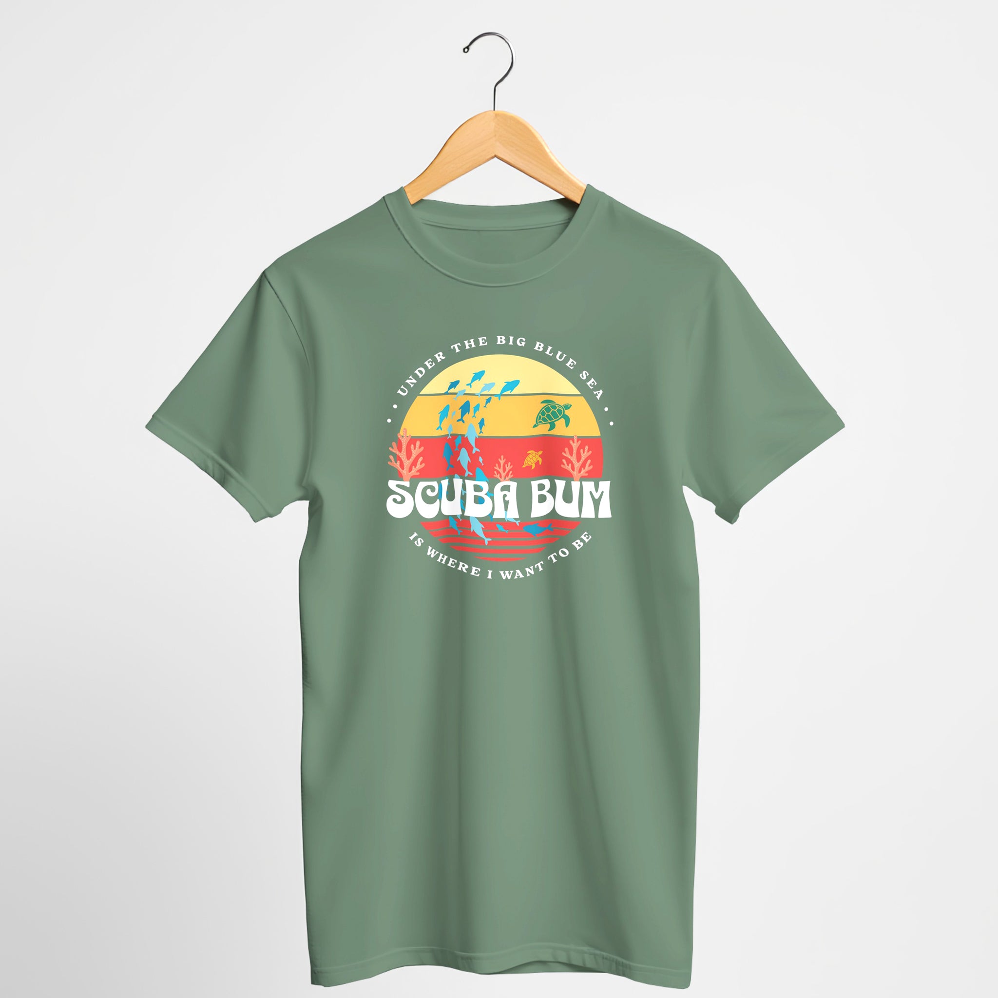 Scuba Bum Vintage Sunset Tee Shirt - Version 3