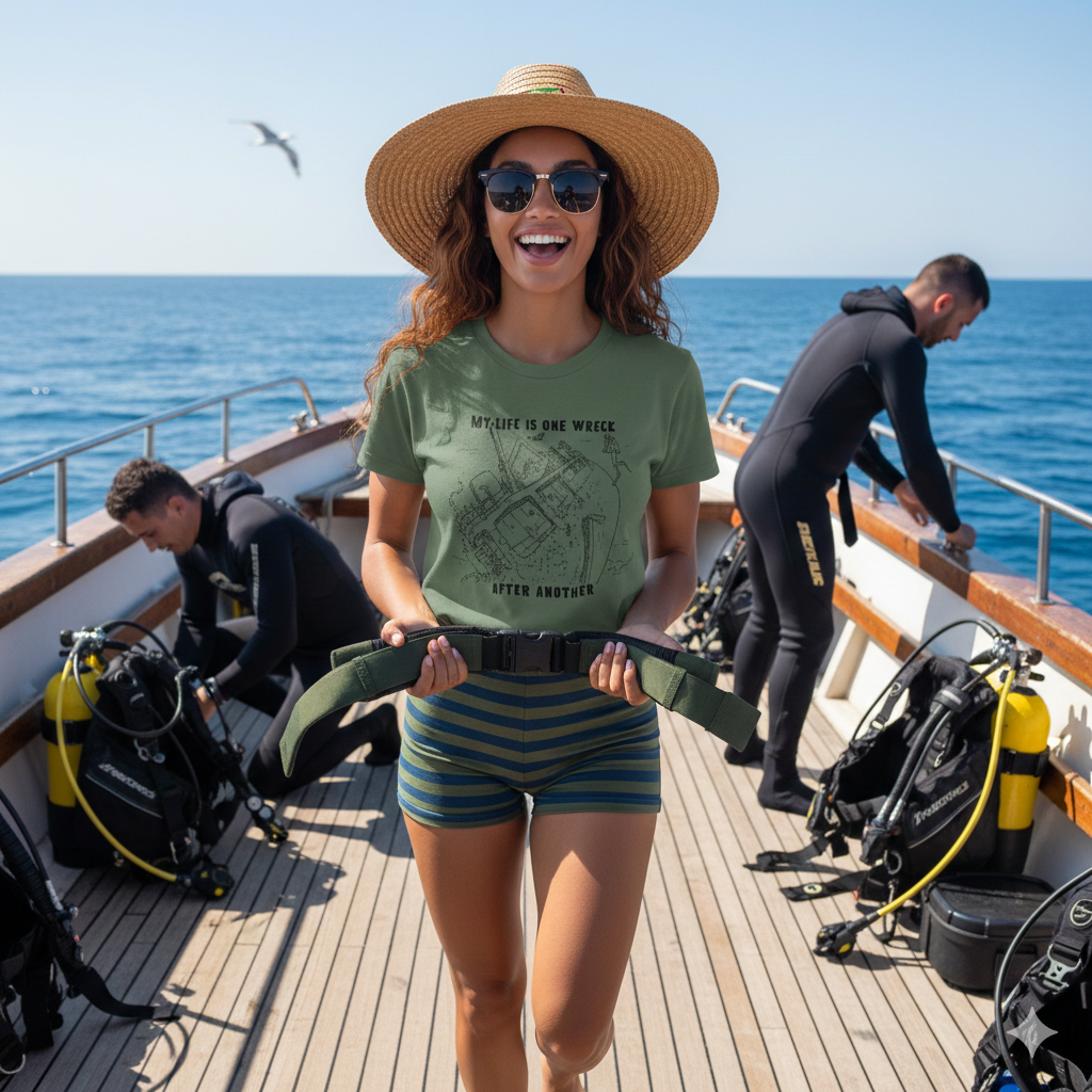 My Life Is One Wreck After Another -  Scuba Diving T-Shirt