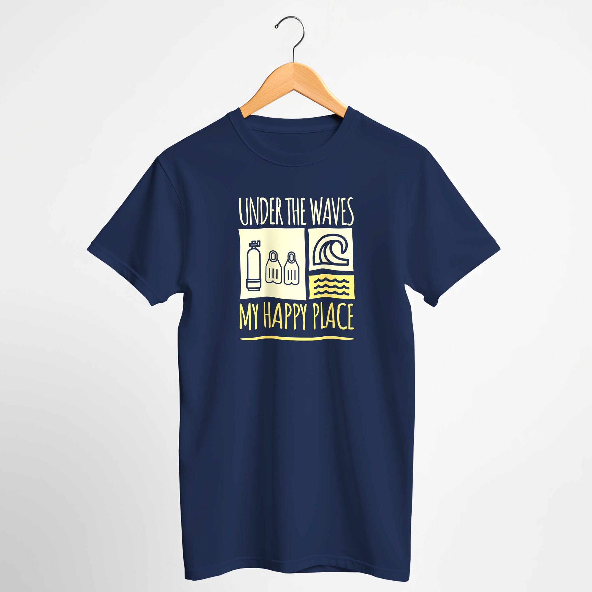 Under The Waves, My Happy Place Scuba T-Shirt