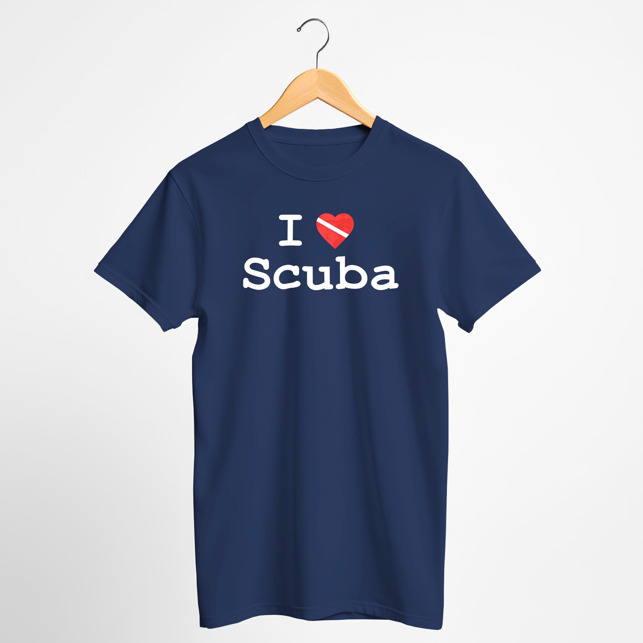 "I ♥ Scuba" Dive Flag T-Shirt - Distressed Print
