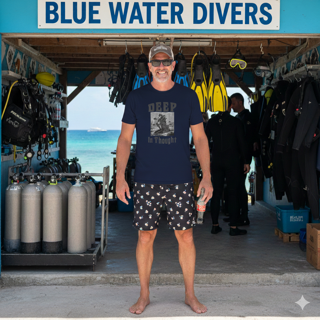 Deep in Thought - Scuba Diving T-Shirt