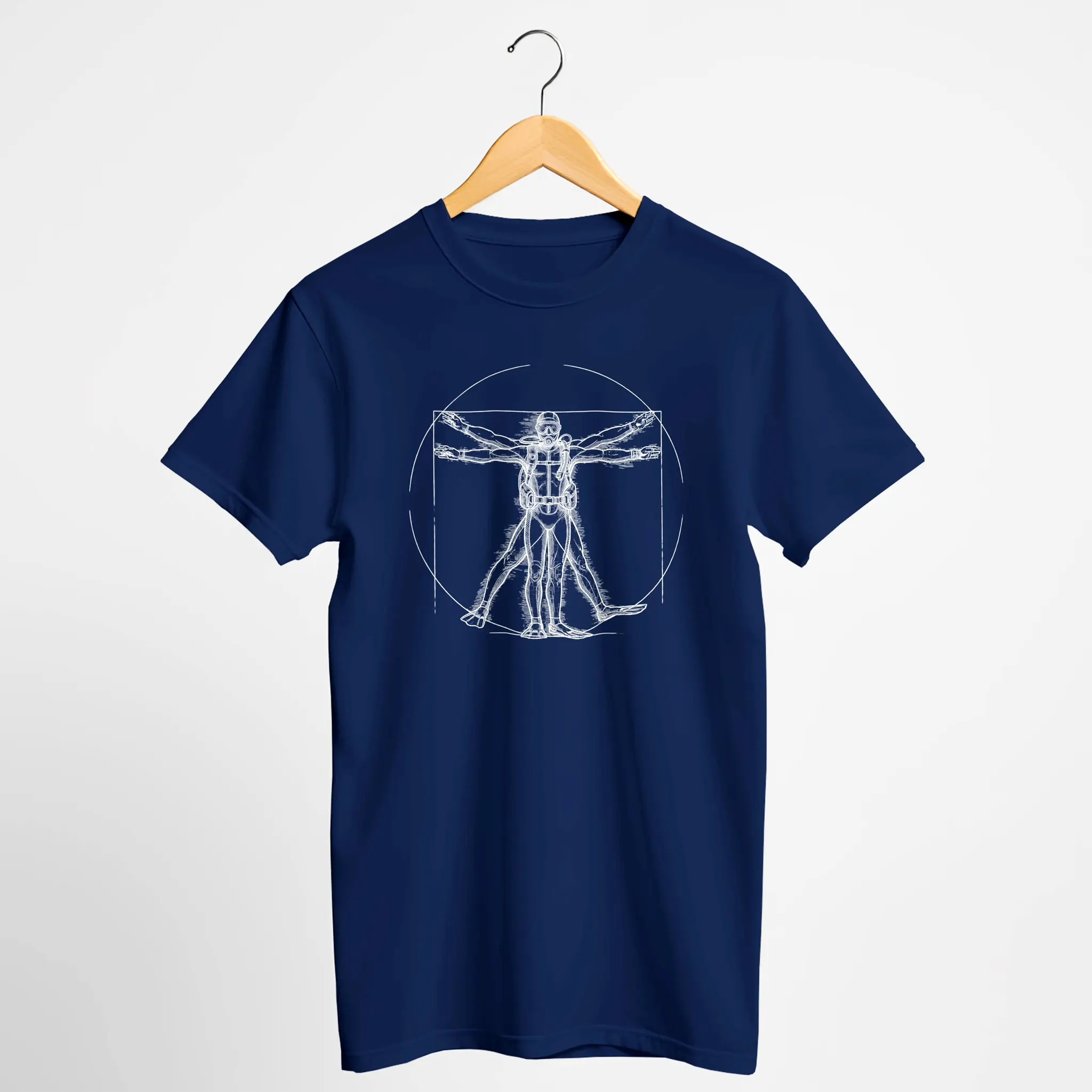 Vitruvian Scuba Diver T-Shirt