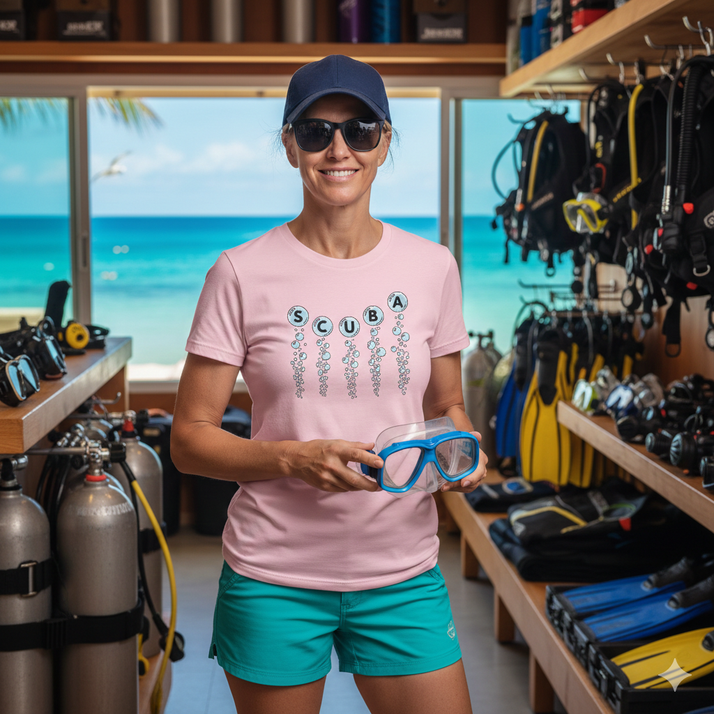 SCUBA Bubble Letters T-Shirt