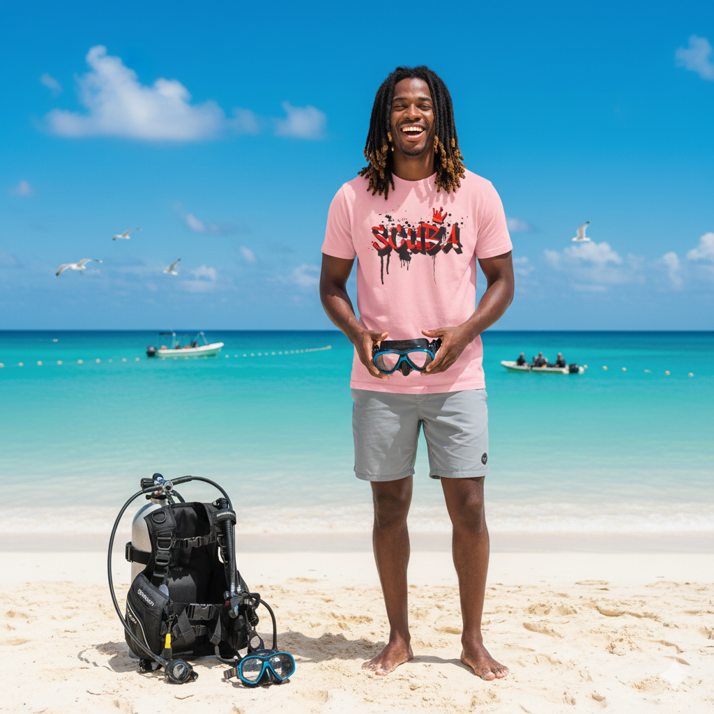 Graffiti Style Scuba Tee Shirt