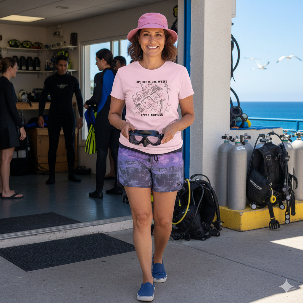 My Life Is One Wreck After Another -  Scuba Diving T-Shirt