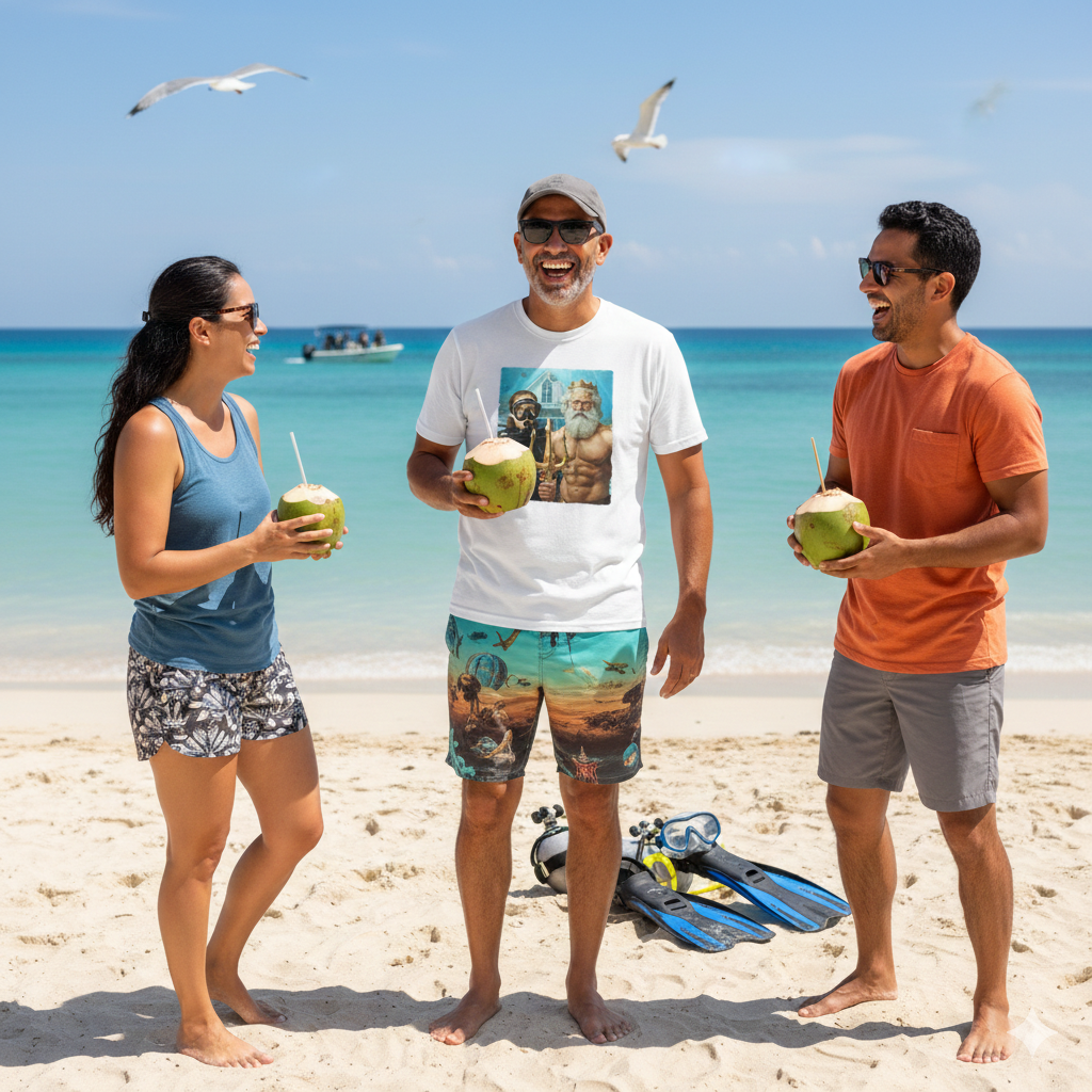 Underwater American Gothic Scuba T-Shirt