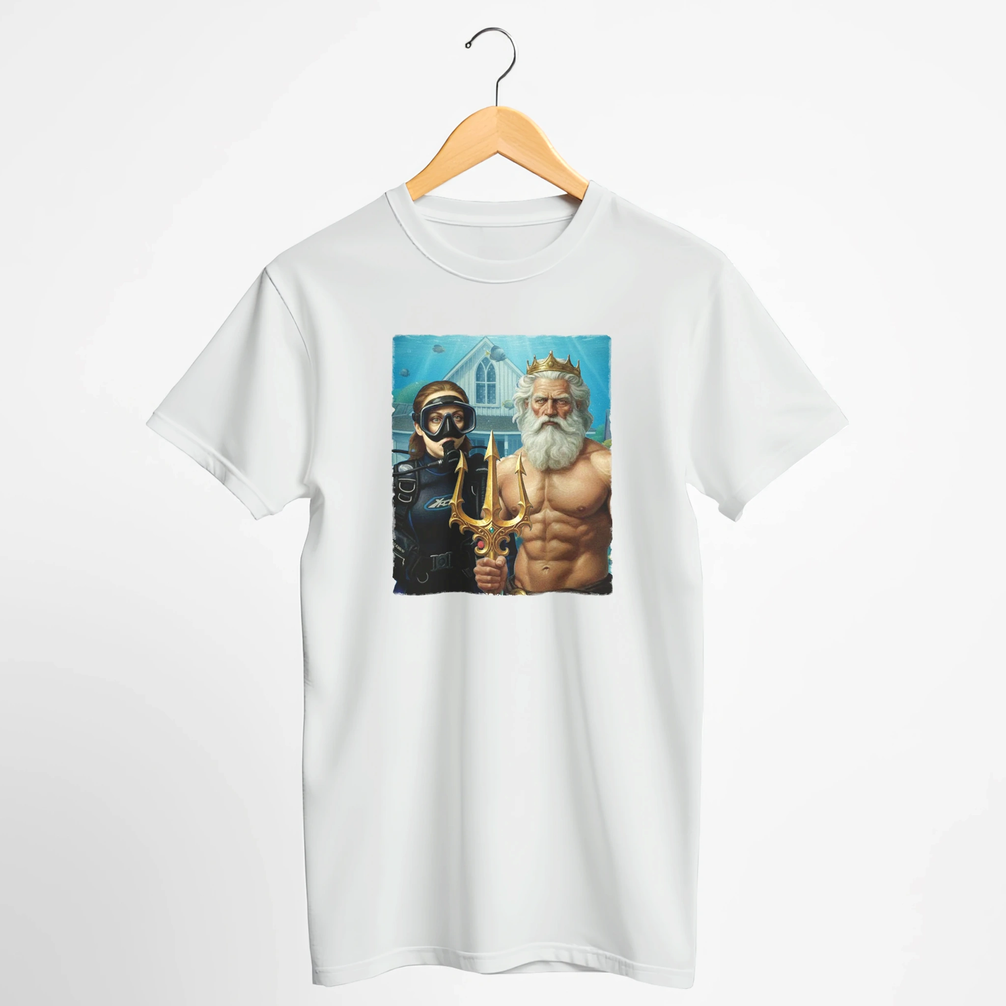 Underwater American Gothic Scuba T-Shirt
