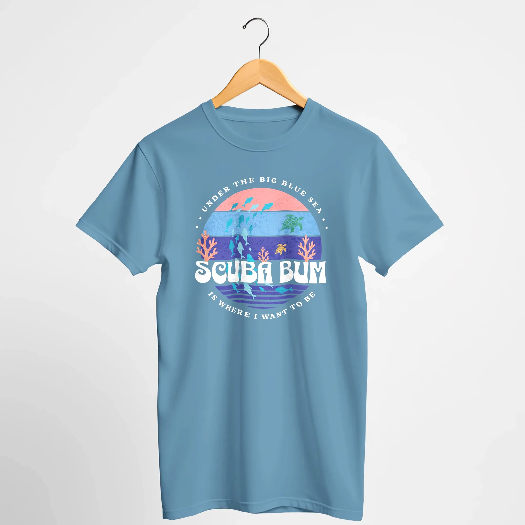 Scuba Bum Vintage Sunset Tee Shirt - Version 2