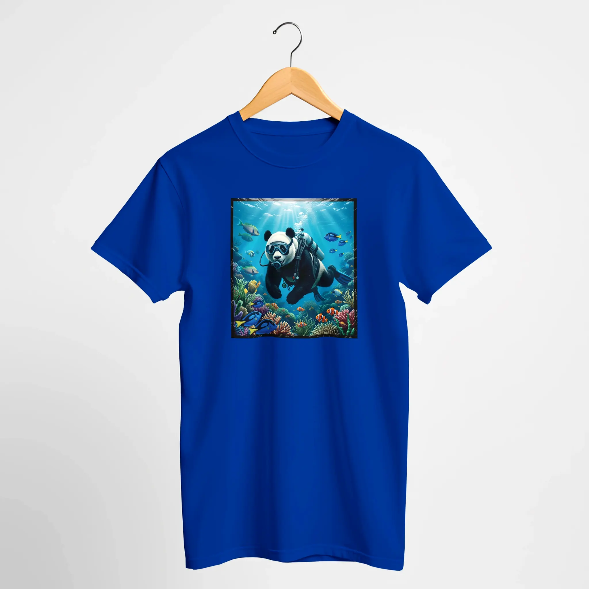 Diving Panda Tee — Cute Scuba Panda Underwater Graphic T-Shirt
