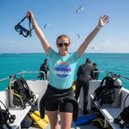 Scuba Bum Vintage Sunset Tee Shirt - Version 2