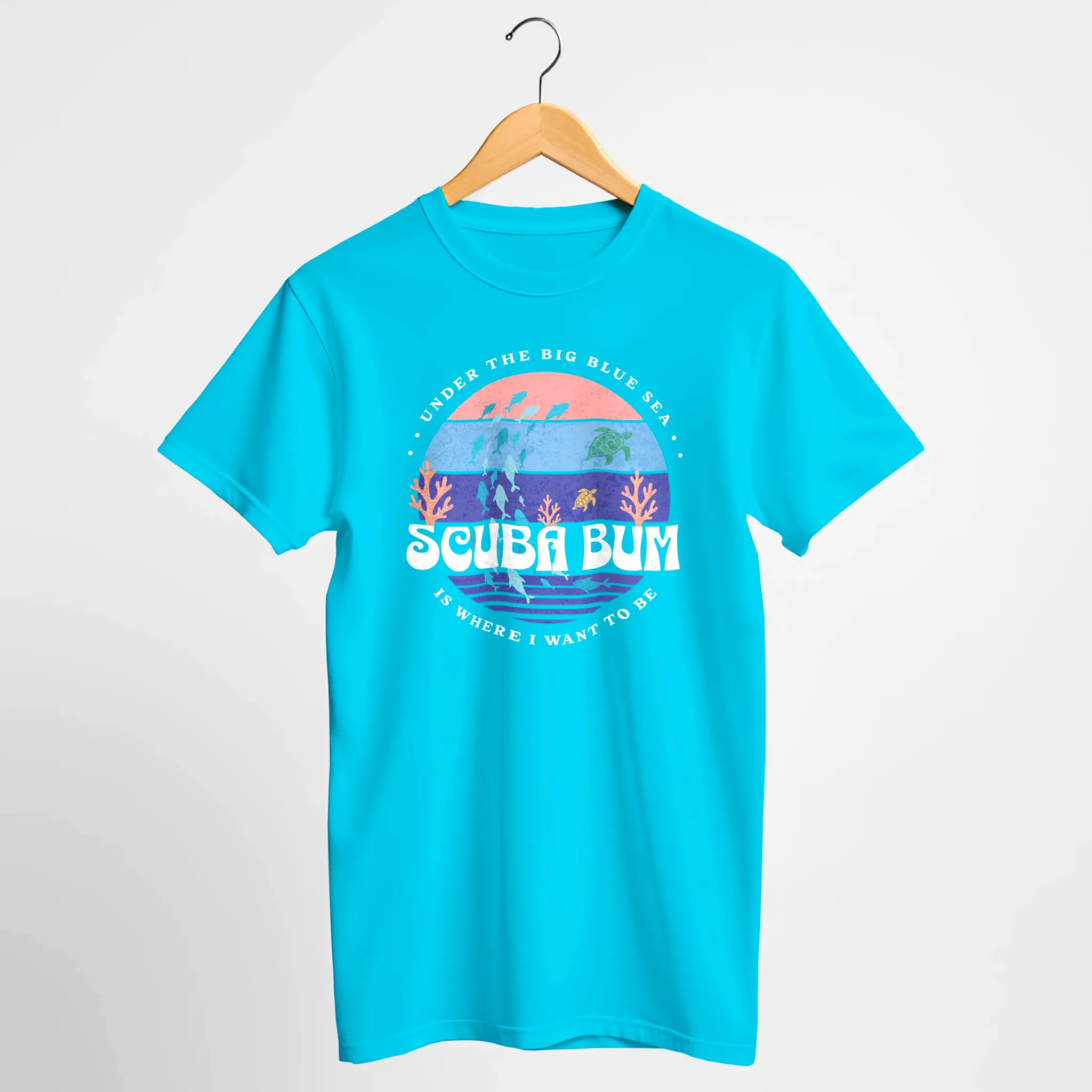 Scuba Bum Vintage Sunset Tee Shirt - Version 2