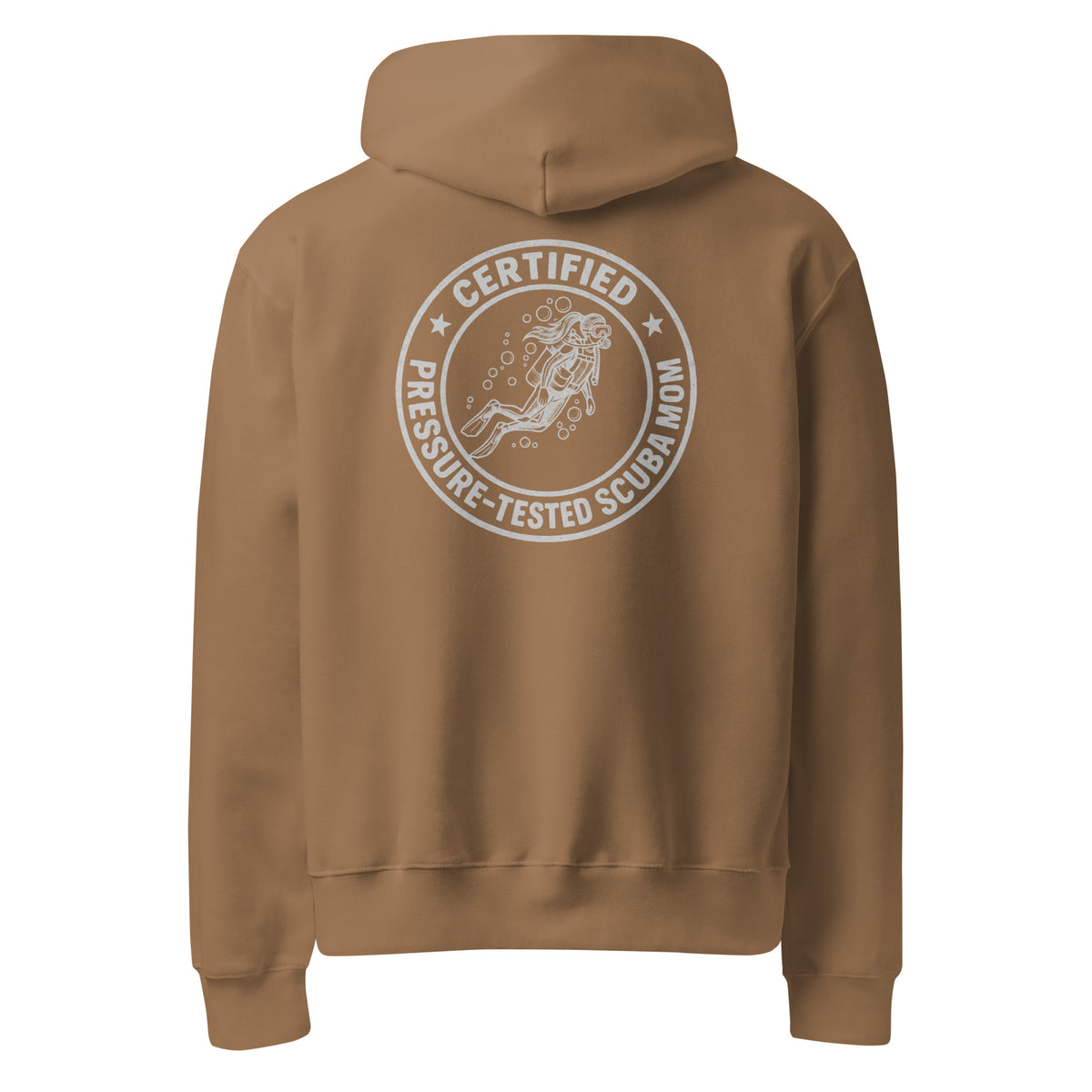 Certified Pressure-Tested Scuba Mom Heavyweight Hoodie