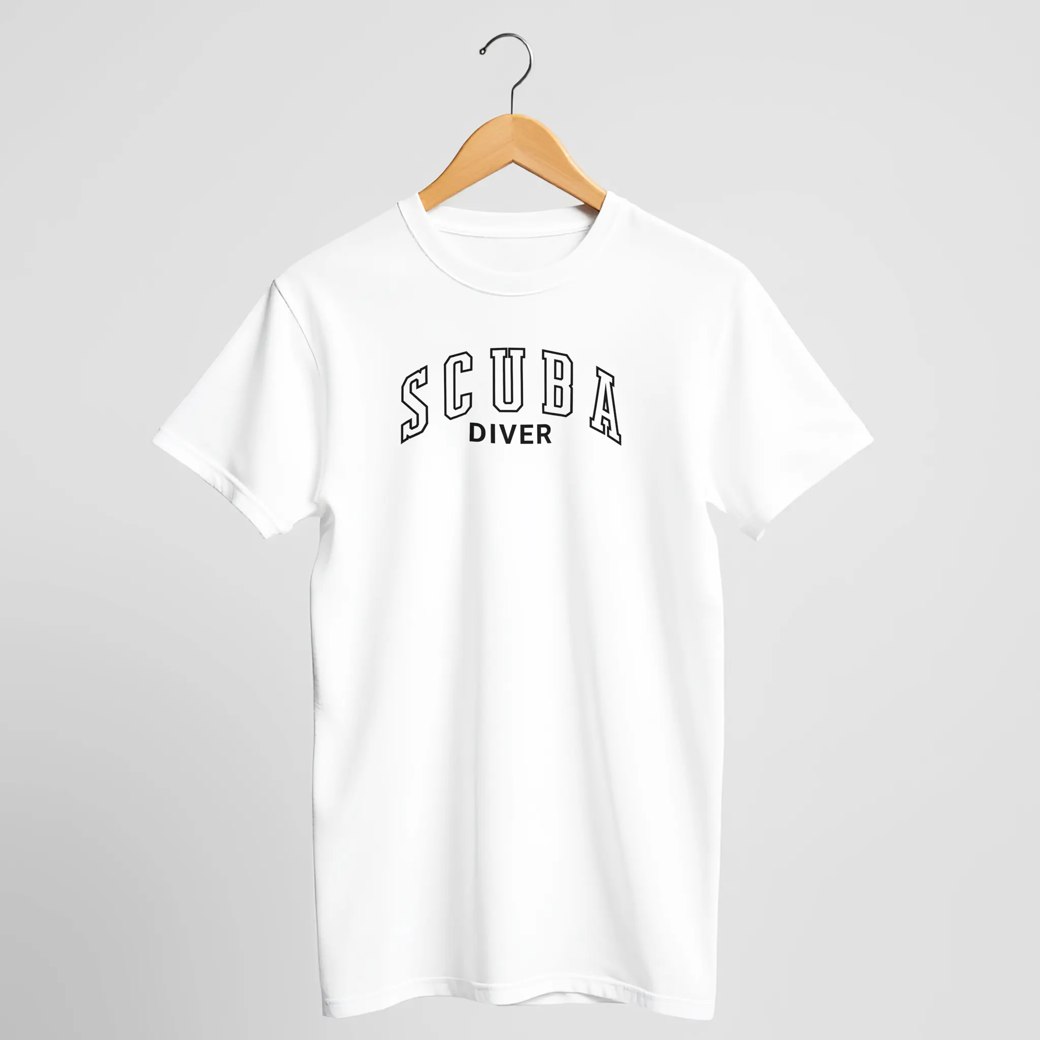 Classic SCUBA DIVER College Font T-Shirt