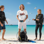 Graffiti Style Scuba Tee Shirt