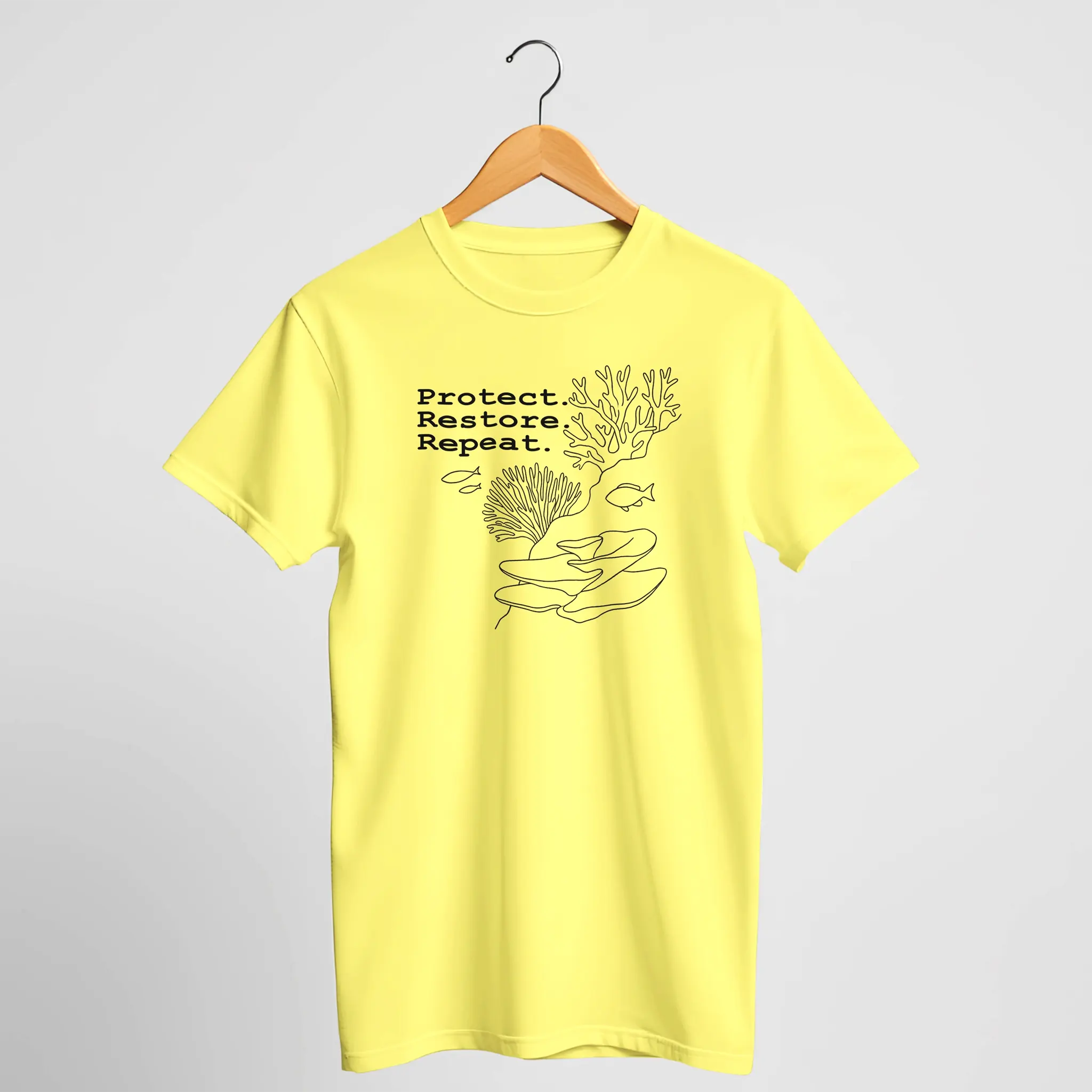 Protect. Restore. Repeat. Coral Conservation T-Shirt