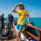 Scuba Diving Stick Figure Family T-Shirt