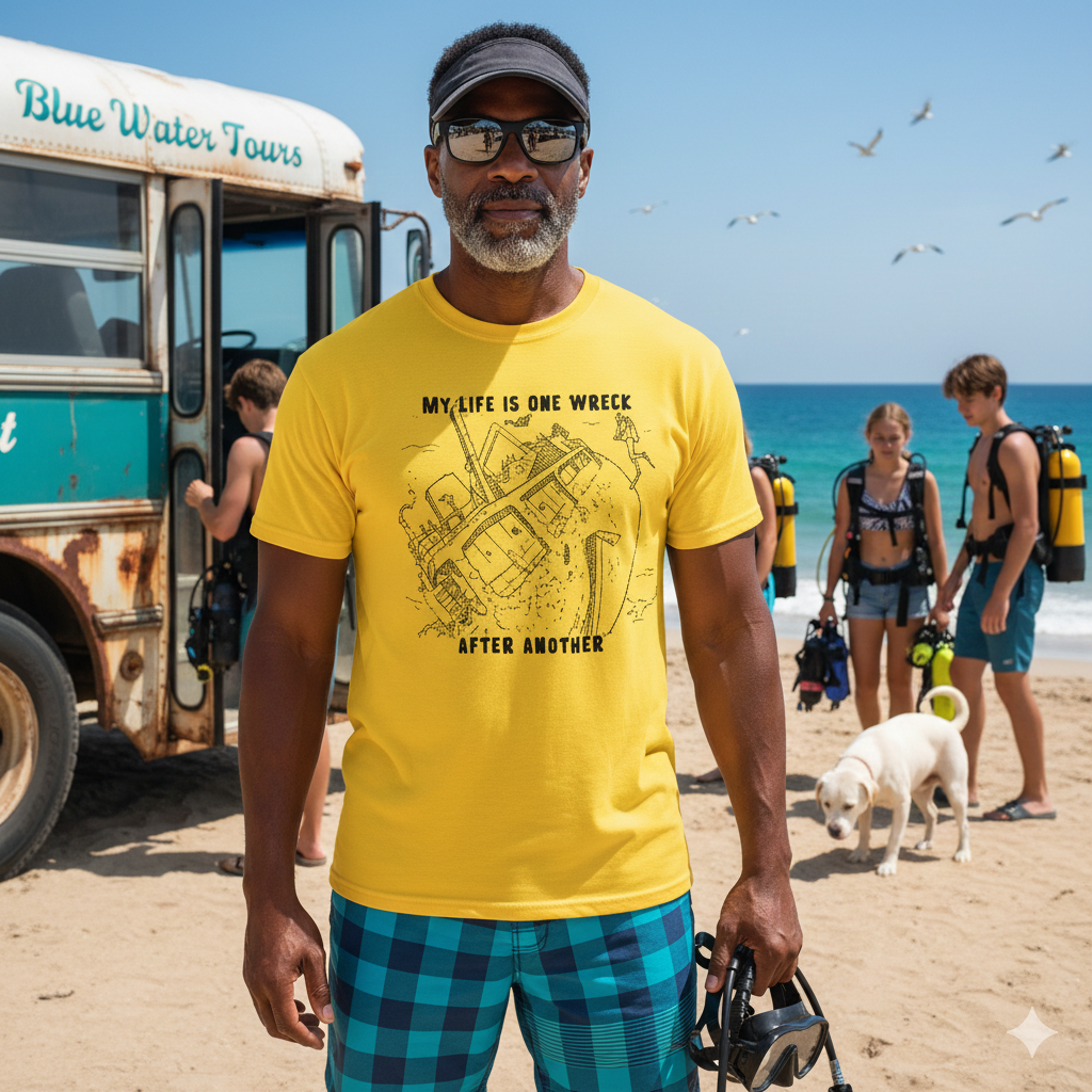 My Life Is One Wreck After Another -  Scuba Diving T-Shirt